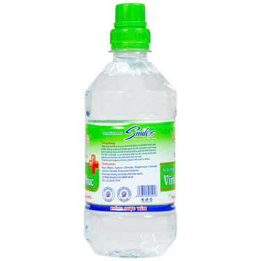 Nước muối Vĩnh Phúc Natriclorid 0.9% làm sạch răng, khử mùi hôi khoang miệng (500ml)