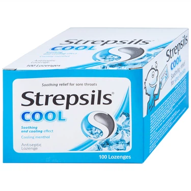 Viên ngậm Strepsils Cool giảm đau họng