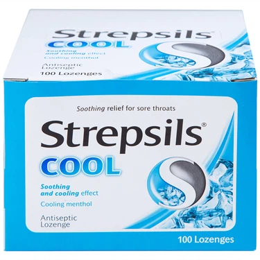Viên ngậm Strepsils Cool giảm đau họng