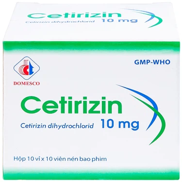 Thuốc Cetirizin DMC 10mg điều trị viêm mũi dị ứng, mày đay