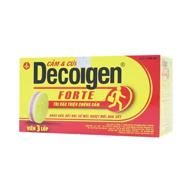Thuốc Decolgen Forte điều trị các triệu chứng cảm thông thường, viêm mũi dị ứng